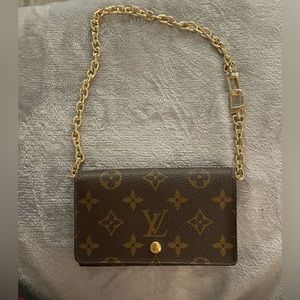 Louis Vuitton wallet on chain